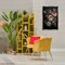 Stupell Industries Realistic Colorful Floral on Black Black Framed Floater Canvas Wall Art, design by Creative Studio